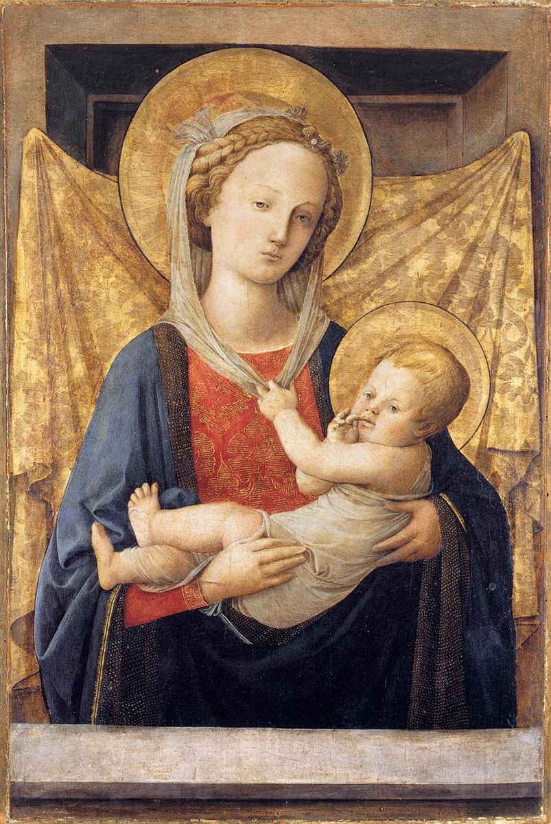 a madonna and child